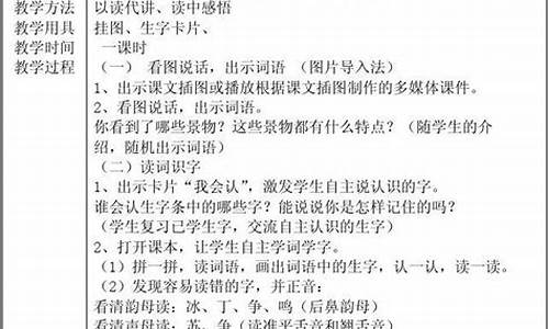 小学语文教案一年级